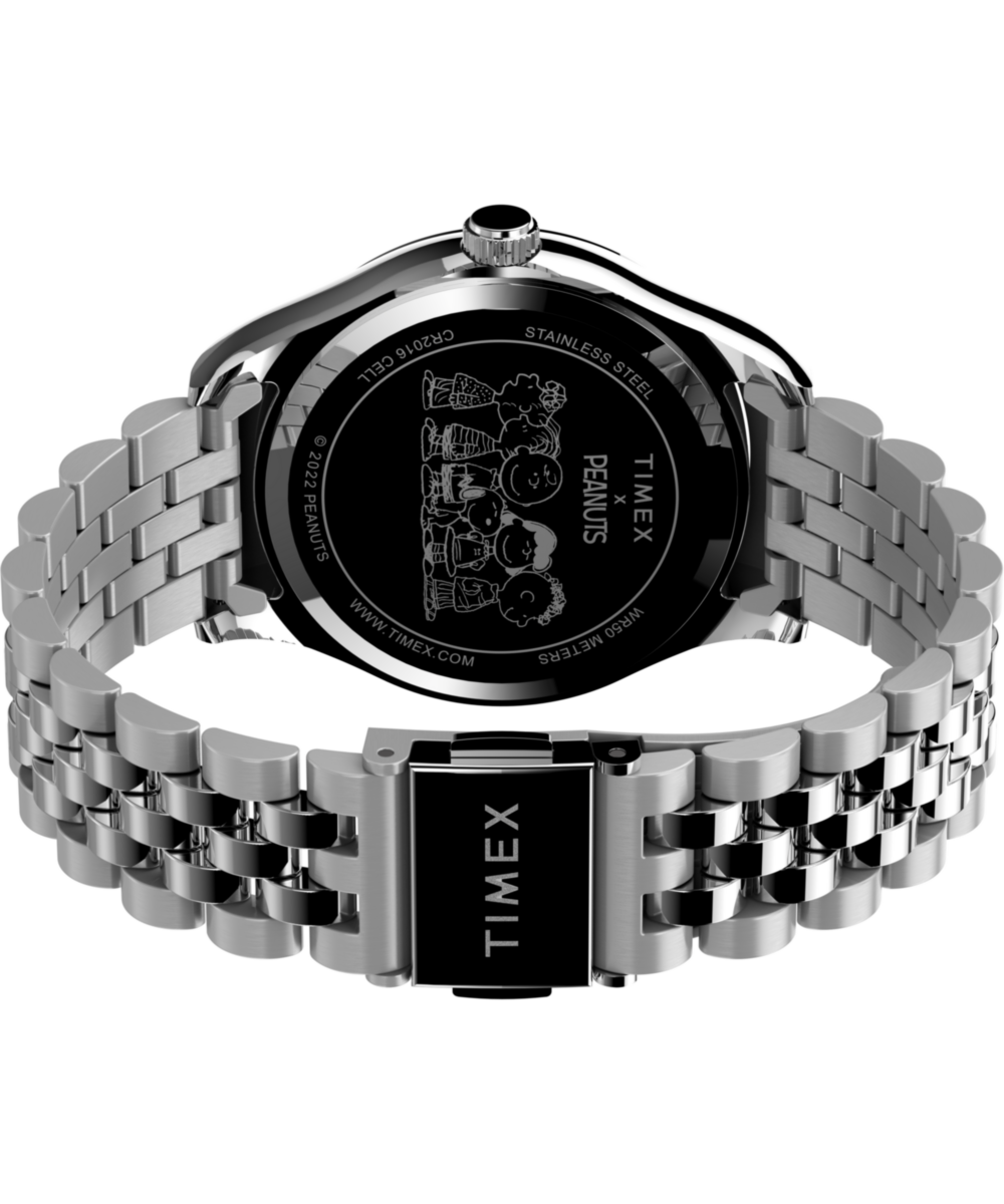 Timex x Peanuts® Timex Legacy 34mm Stainless Steel Bracelet Watch