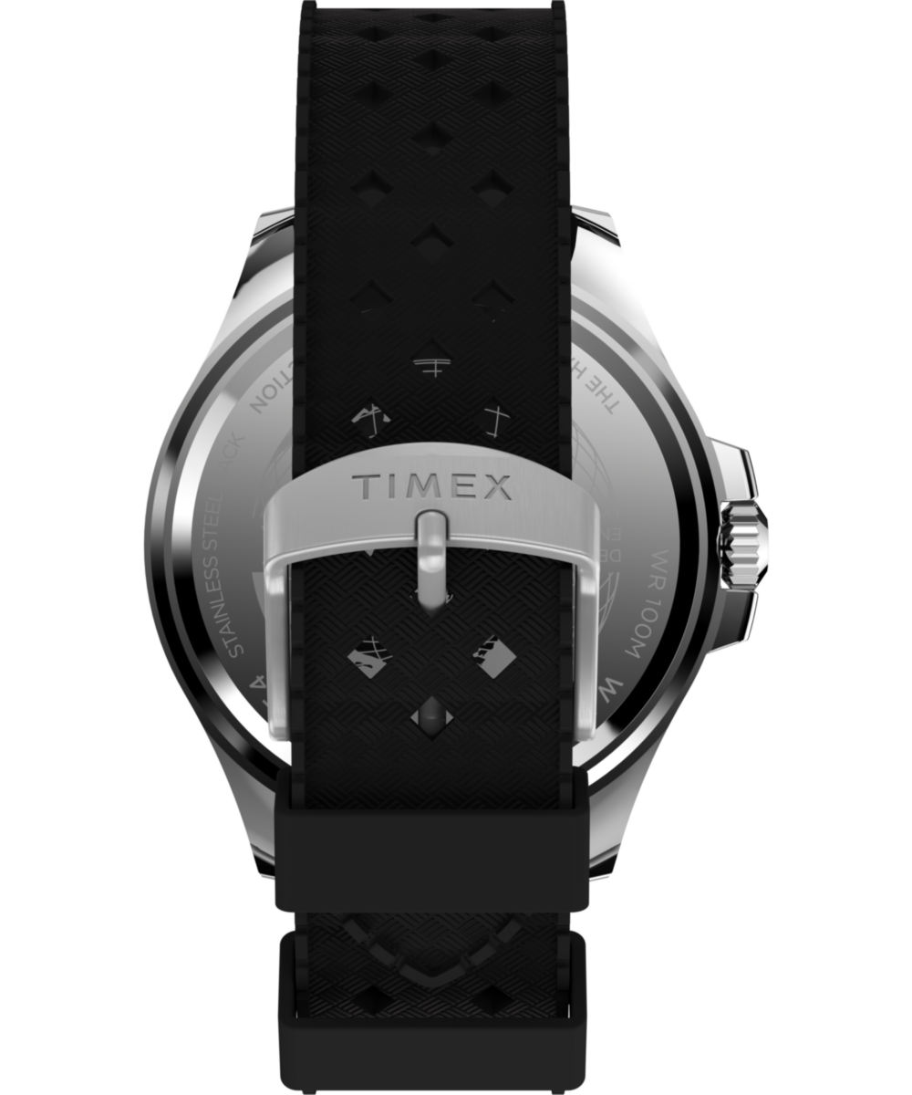 Harborside Coast 44mm Synthetic Rubber Strap Watch