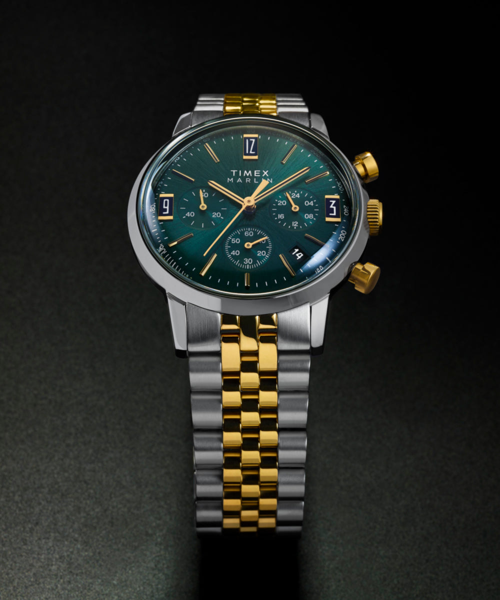 Marlin® Chronograph Tachymeter 40mm Stainless Steel Bracelet Watch