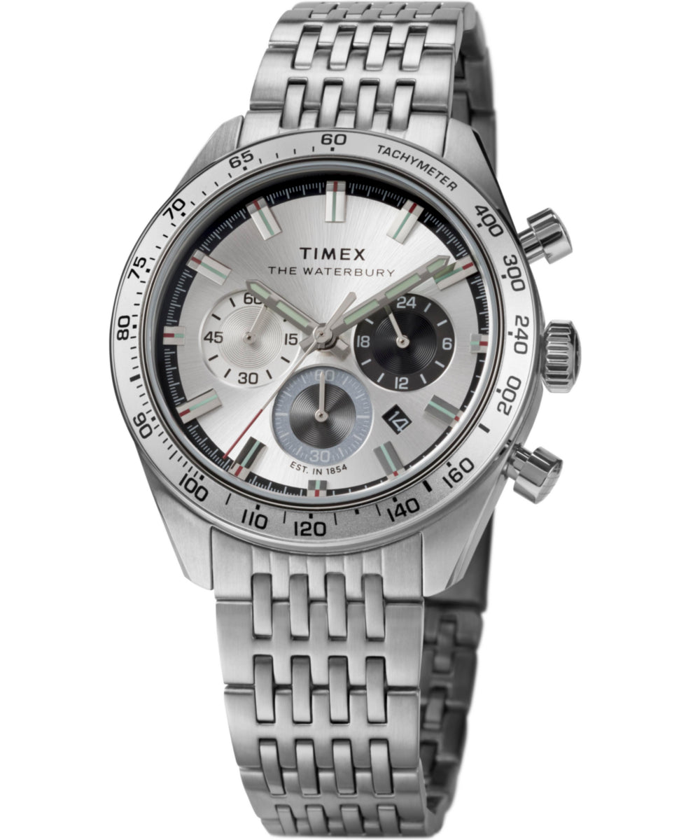 Waterbury Traditional Chronograph 41mm Stainless Steel Bracelet Watch