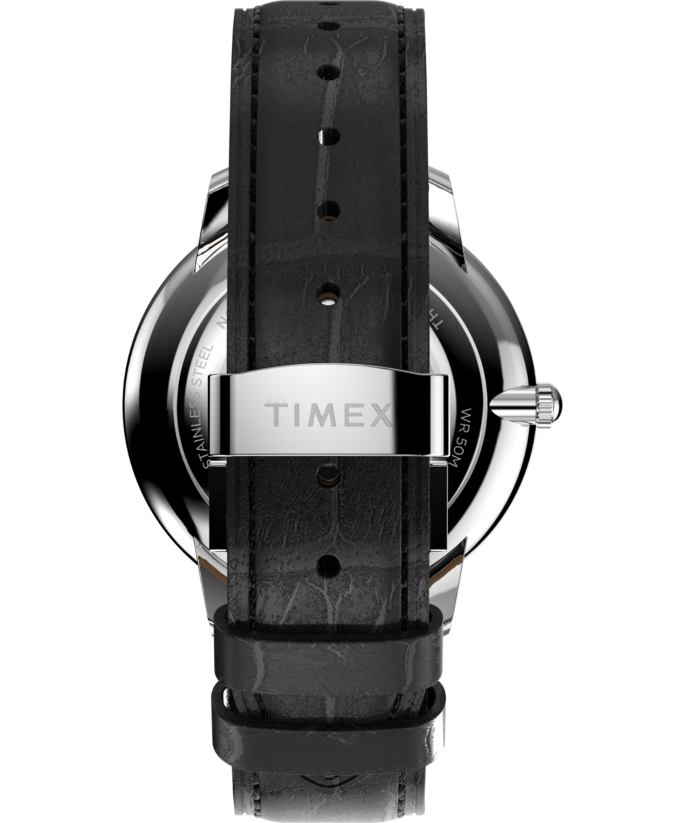 Waterbury Metropolitan Sub-Second 39mm Leather Strap Watch