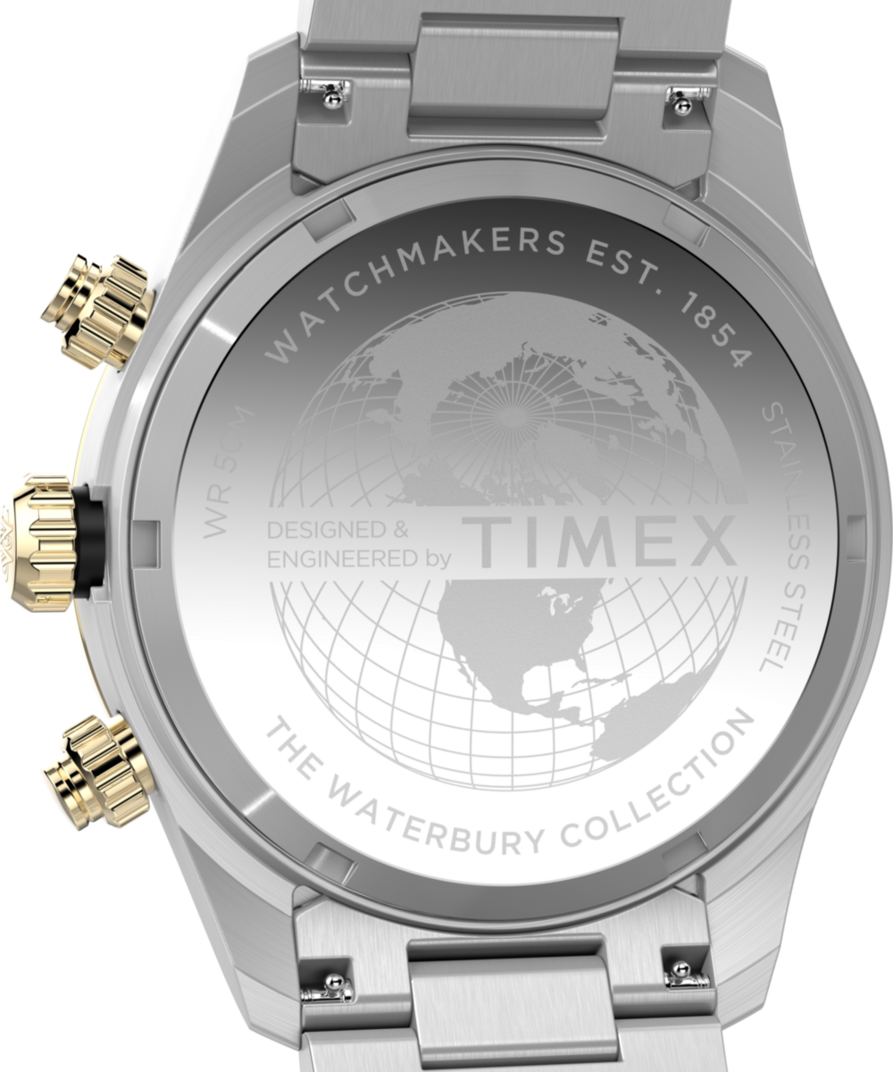 Waterbury Heritage Chronograph 39mm Stainless Steel Bracelet Watch