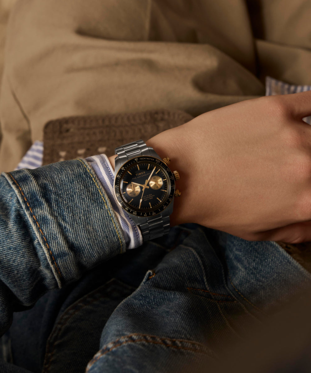 Waterbury Heritage Chronograph 39mm Stainless Steel Bracelet Watch